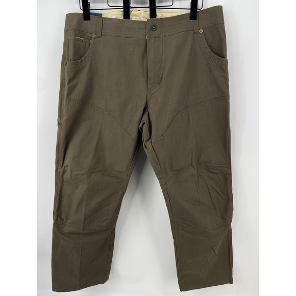 Kuhl The Law Pants Mens 42x30 Brown Badlands Khaki Stretch Workwear Outdoor